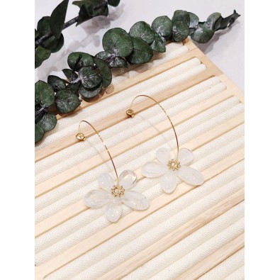 Boucles d'oreilles acier inoxydable E495