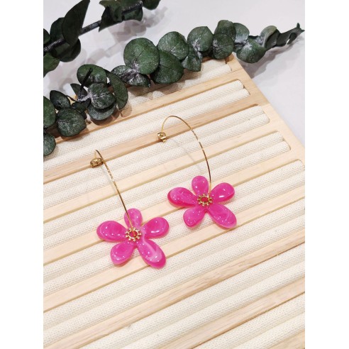 Boucles d'oreilles acier inoxydable E495