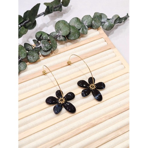 Boucles d'oreilles acier inoxydable E495