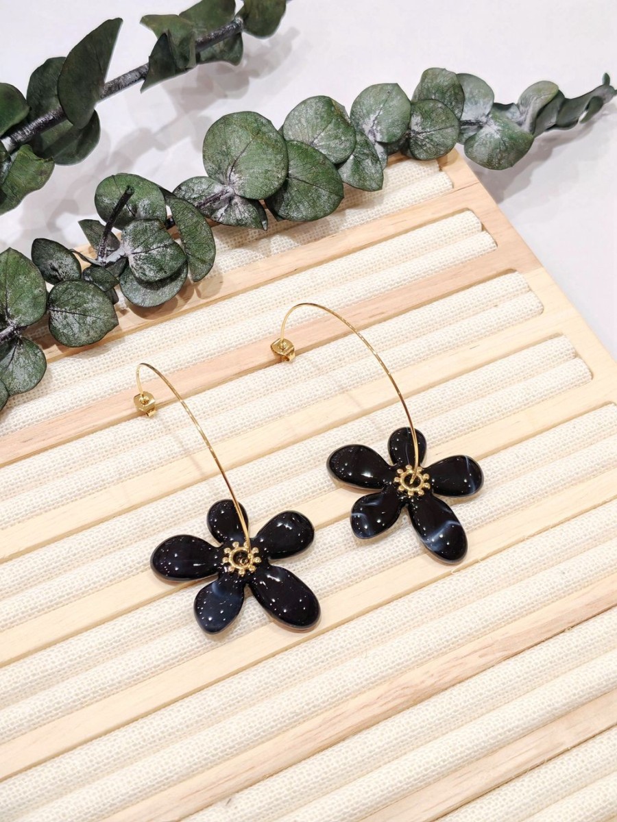Boucles d'oreilles acier inoxydable E495