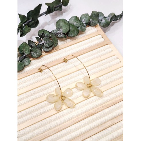 Boucles d'oreilles acier inoxydable E495