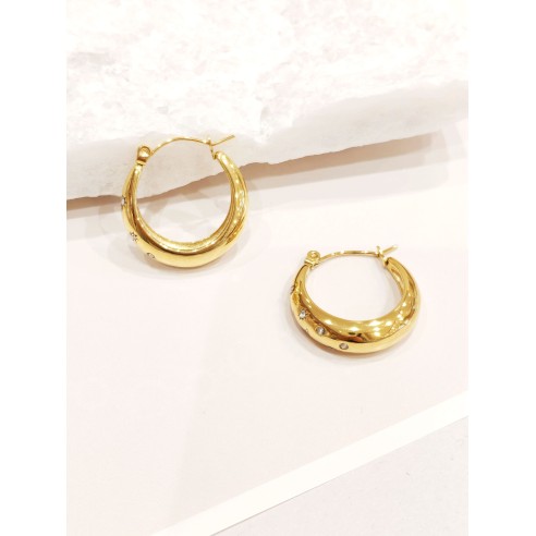 Boucles d'oreilles acier inoxydable E496