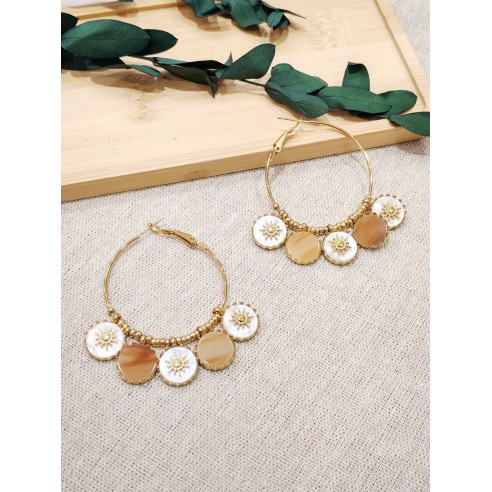 Boucles d'oreilles acier inoxydable E501
