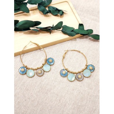 Boucles d'oreilles acier inoxydable E501