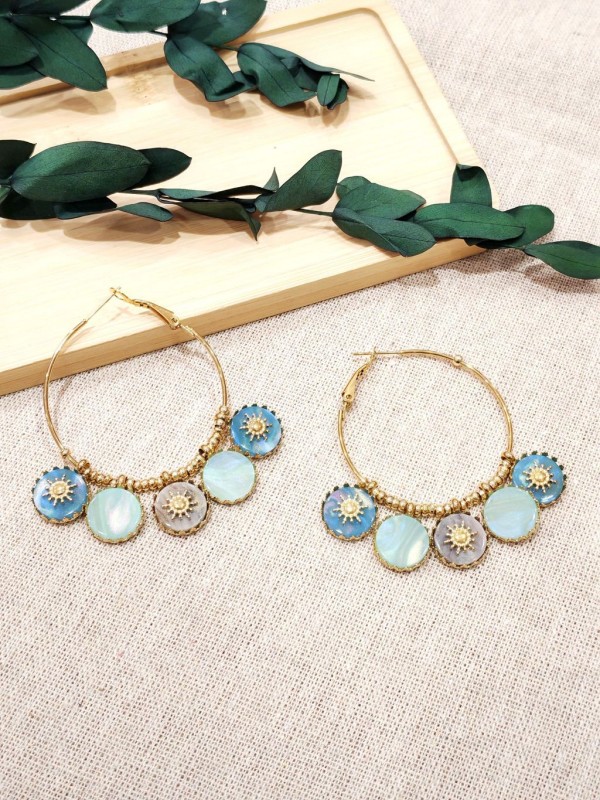 Boucles d'oreilles acier inoxydable E501