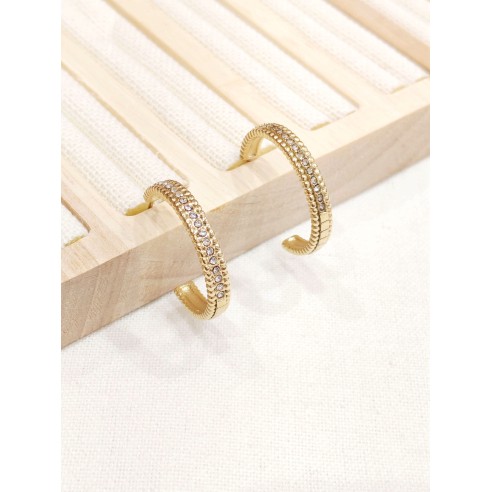 Boucles d'oreilles acier inoxydable E502