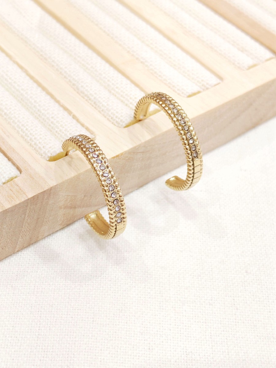 Boucles d'oreilles acier inoxydable E502