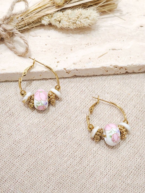 Boucles d'oreilles acier inoxydable E506