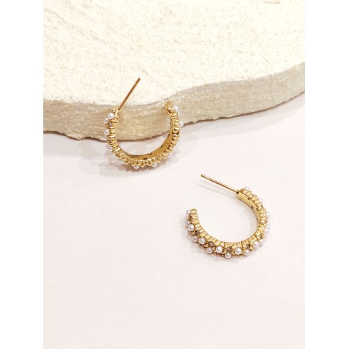 Boucles d'oreilles acier inoxydable E507