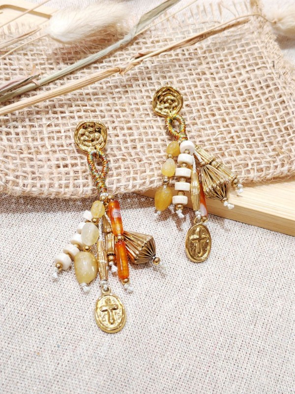 Boucles d'oreilles acier inoxydable E508
