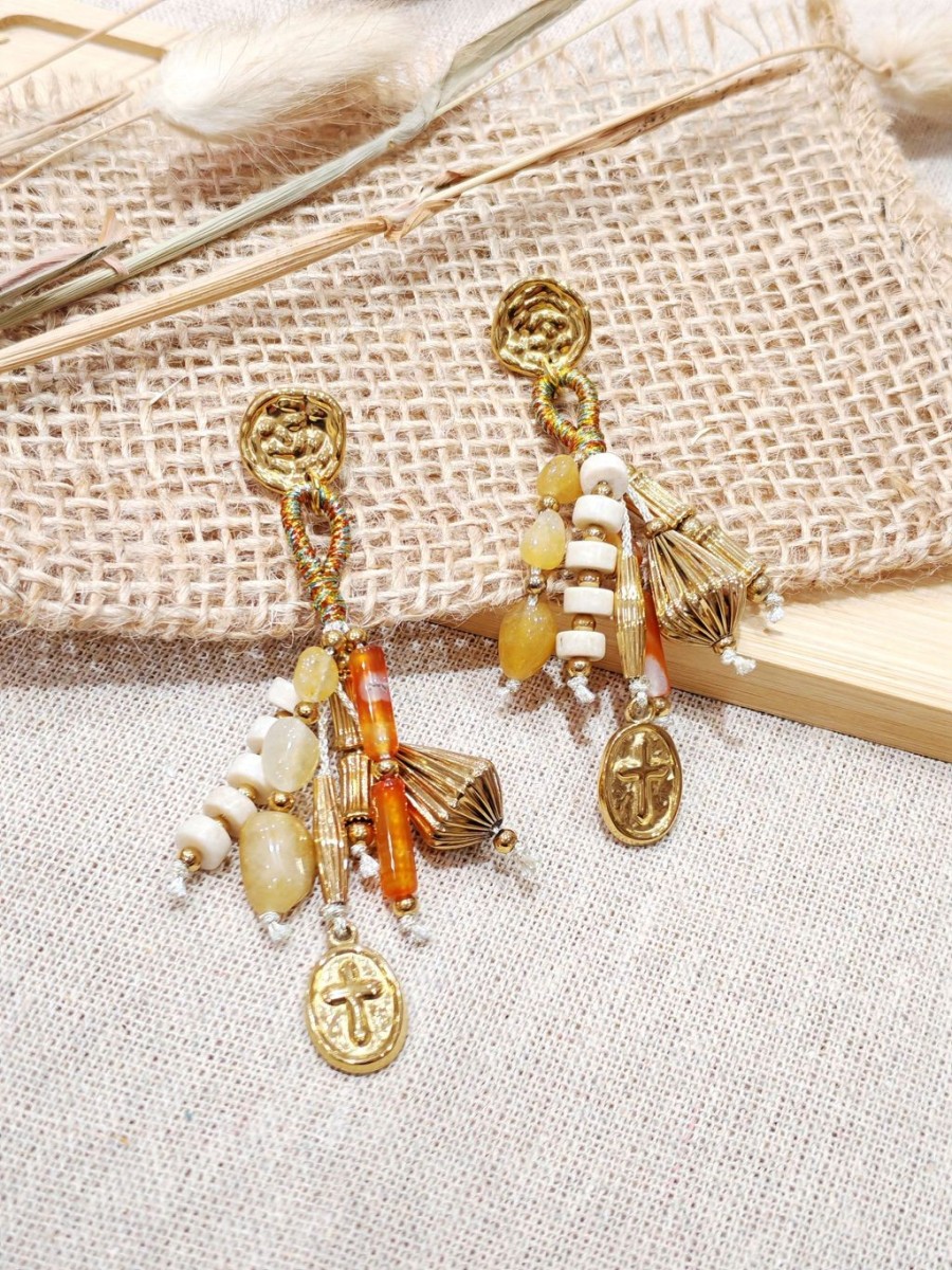 Boucles d'oreilles acier inoxydable E508