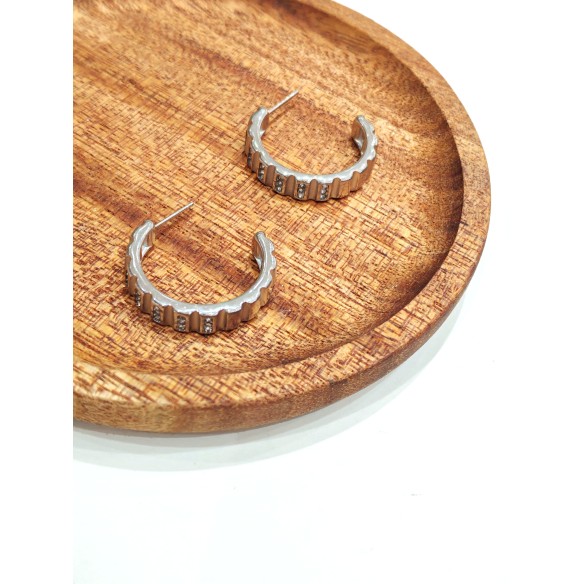Boucles d'oreilles acier inoxydable E510