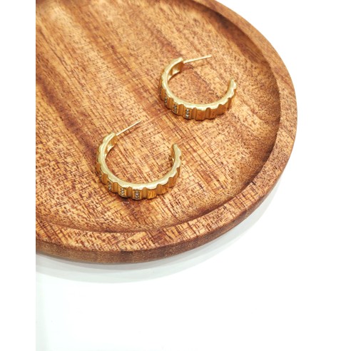 Boucles d'oreilles acier inoxydable E510