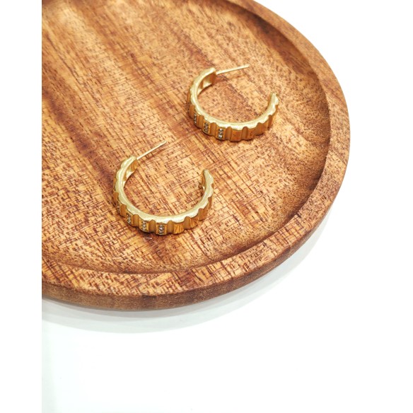 Boucles d'oreilles acier inoxydable E510