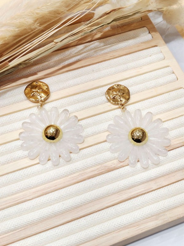 Boucles d'oreilles acier inoxydable E513 2