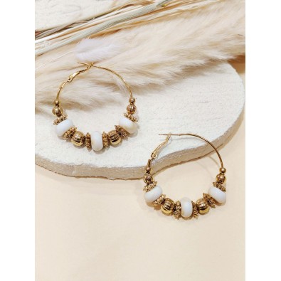 Boucles d'oreilles acier inoxydable E511