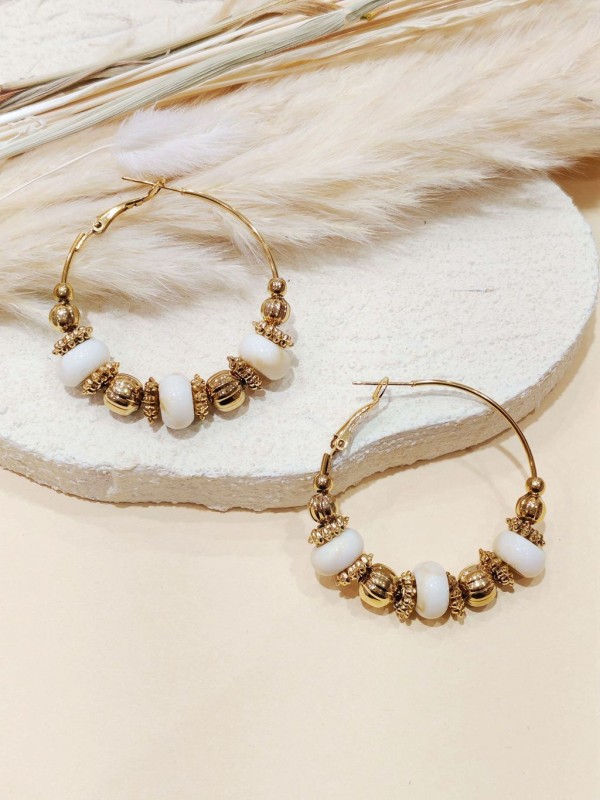 Boucles d'oreilles acier inoxydable E511