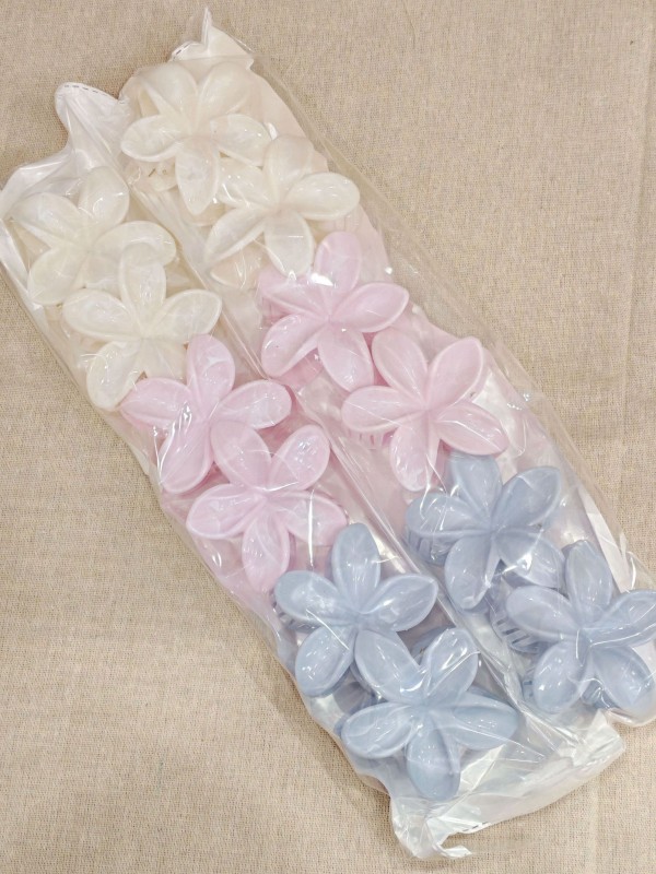 Lot de 12pcs pinces a cheveux fleurs LA001