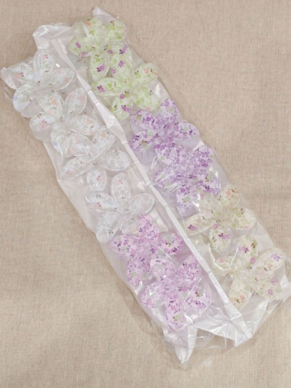 Lot de 12pcs pinces a cheveux fleurs LA002