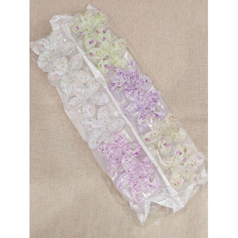 Lot de 12pcs pinces a cheveux fleurs LA002