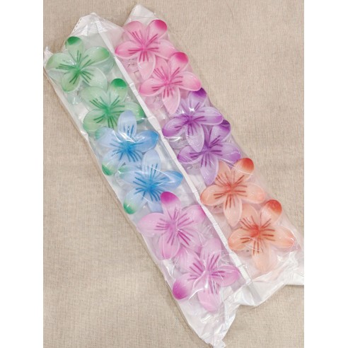 Lot de 12pcs pinces a cheveux fleurs LA003