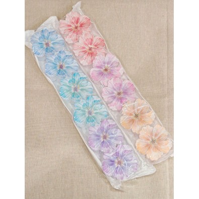 Lot de 12pcs pinces a cheveux fleurs LA004