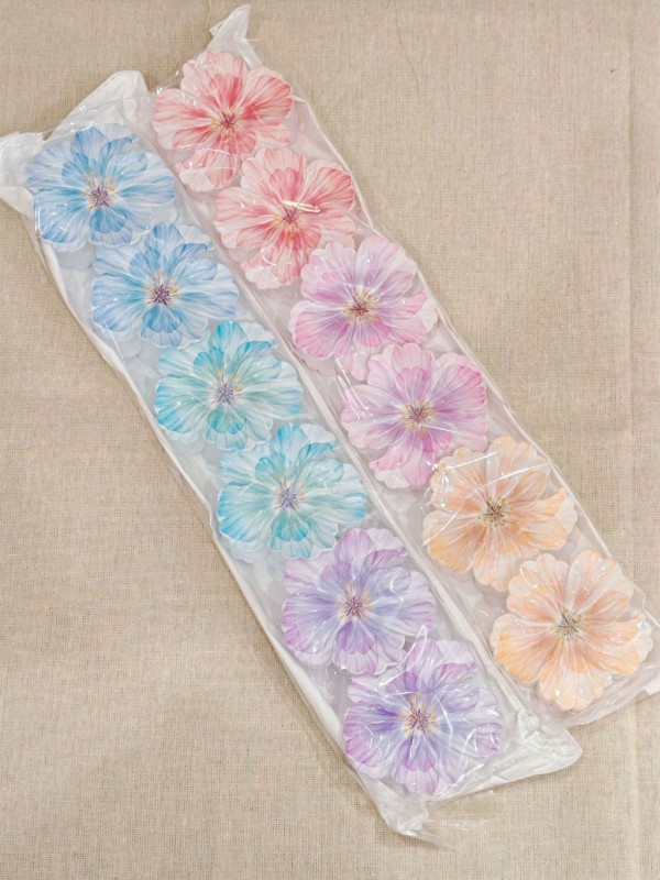 Lot de 12pcs pinces a cheveux fleurs LA004