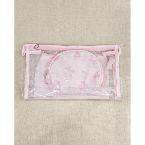 Lot de 3 trousses de toilette 24x14cm T001