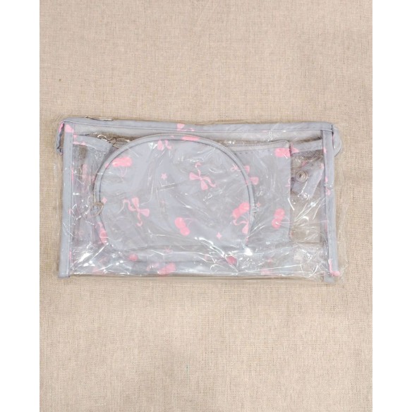 Lot de 3 trousses de toilette 24x14cm T001
