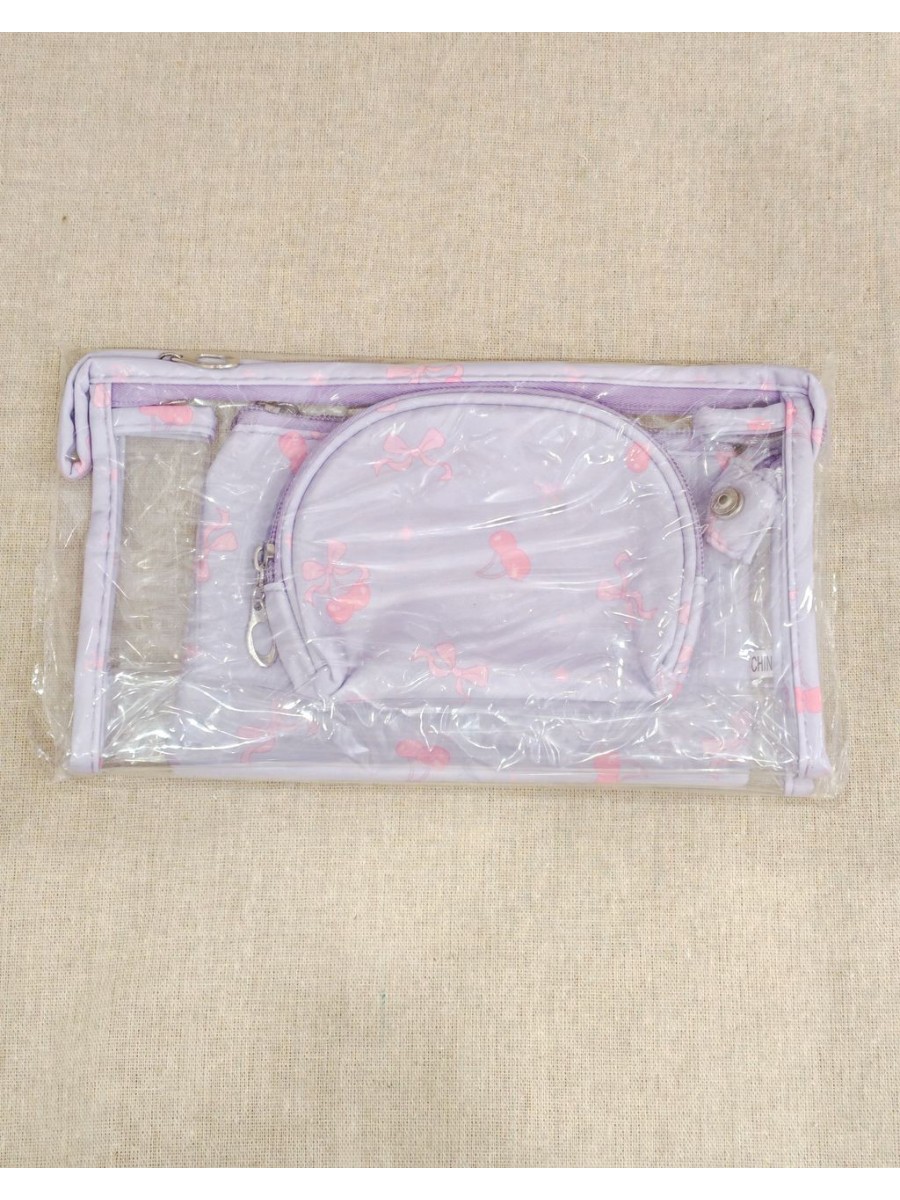 Lot de 3 trousses de toilette 24x14cm T001
