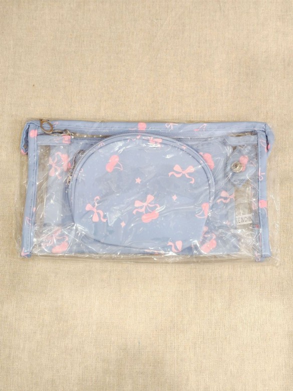 Lot de 3 trousses de toilette 24x14cm T001