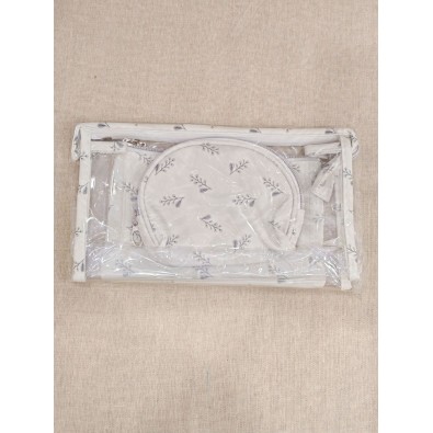 Lot de 3 trousses de toilette 24x14cm T002 2