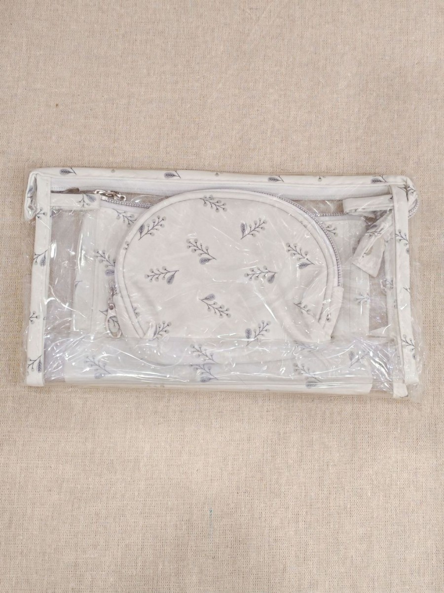 Lot de 3 trousses de toilette 24x14cm T002