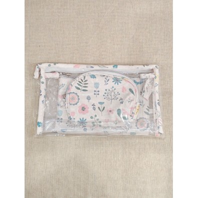 Lot de 3 trousses de toilette 24x14cm T003 2