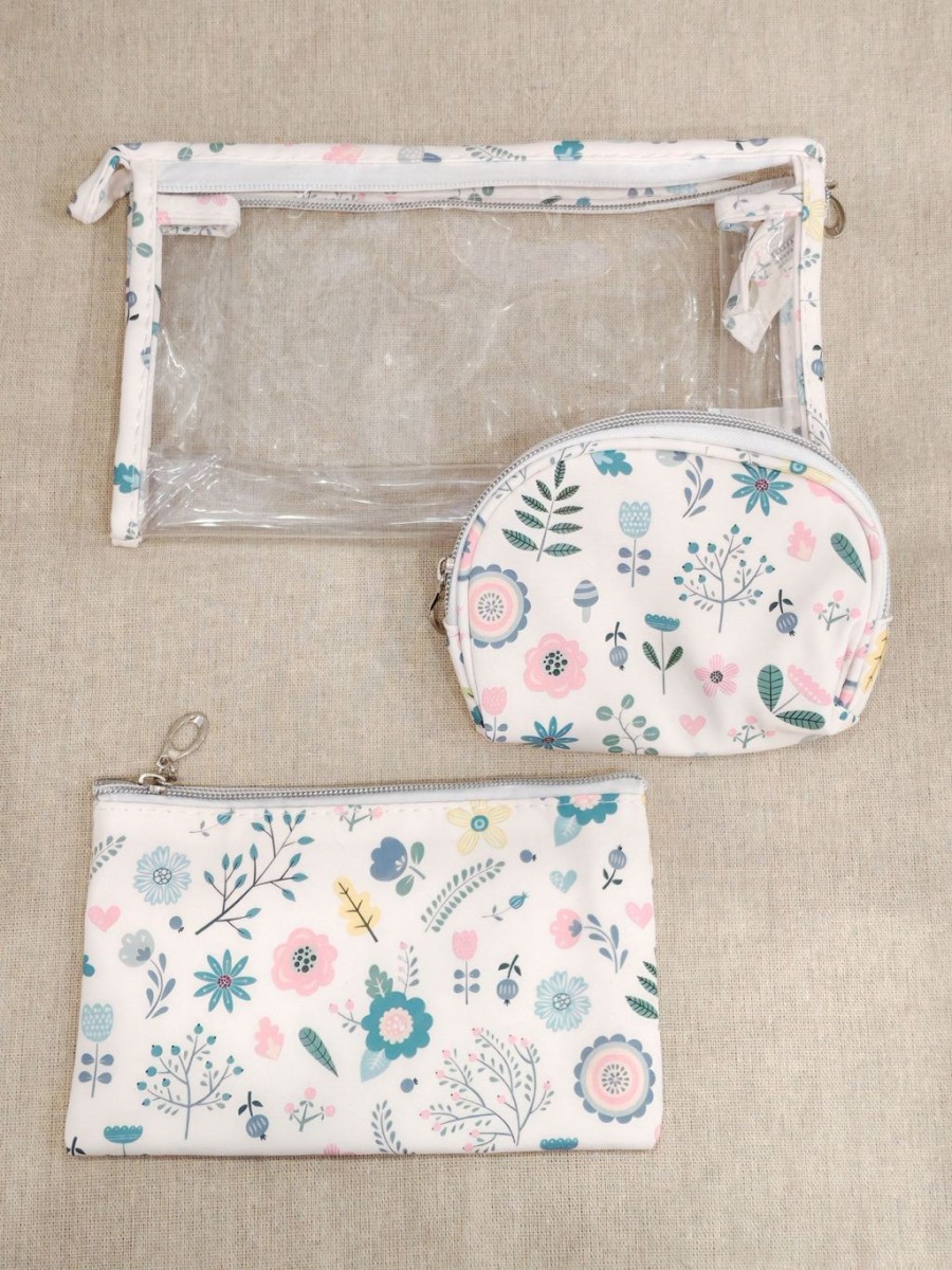 Lot de 3 trousses de toilette 24x14cm T003