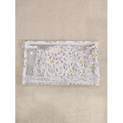 Lot de 3 trousses de toilette 24x14cm T004 2