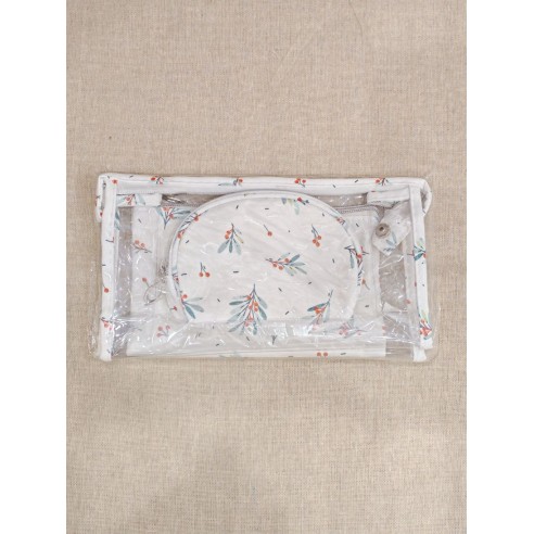 Lot de 3 trousses de toilette 24x14cm T005