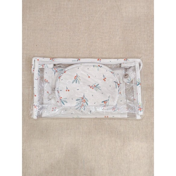 Lot de 3 trousses de toilette 24x14cm T005