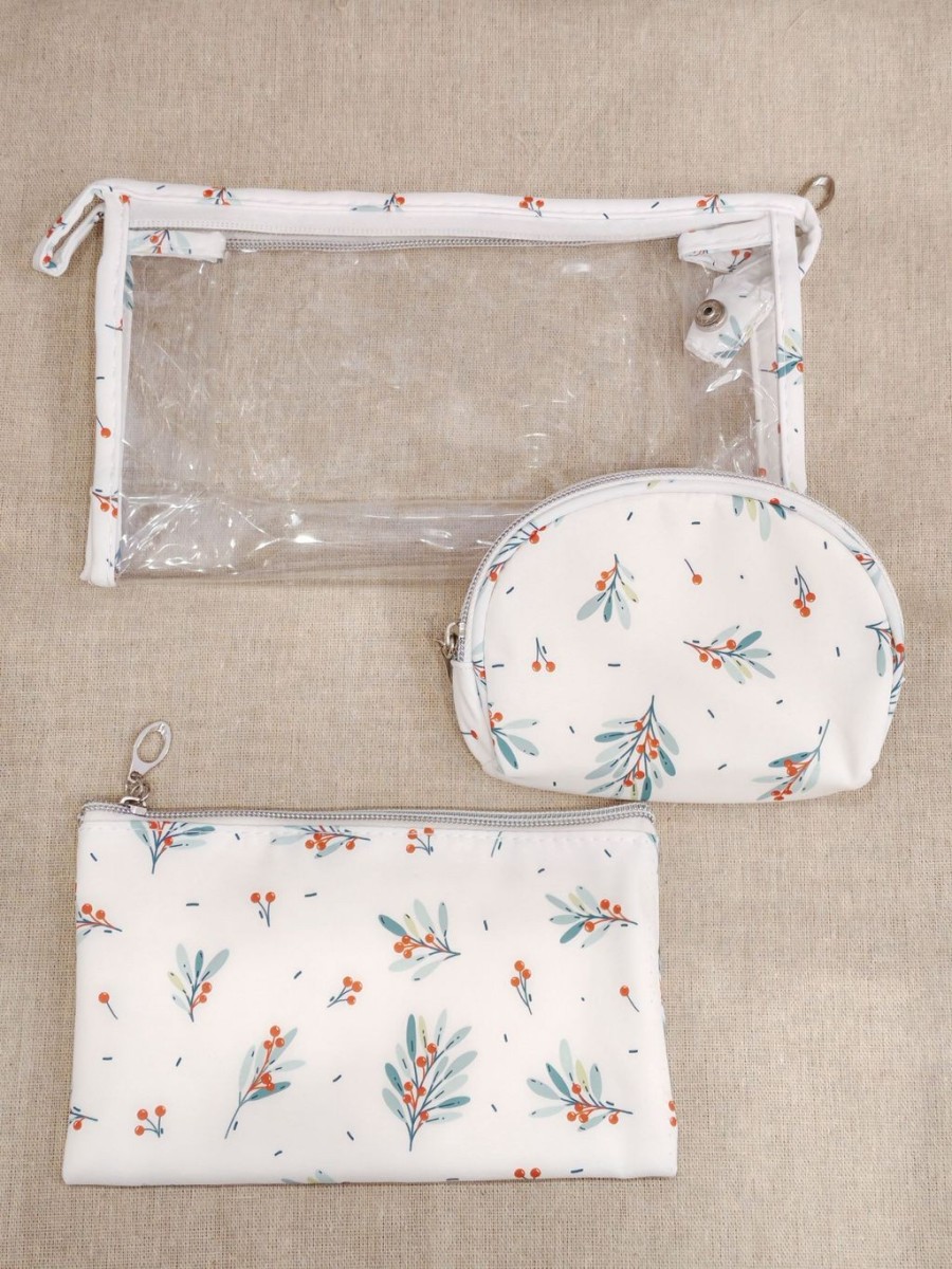 Lot de 3 trousses de toilette 24x14cm T005