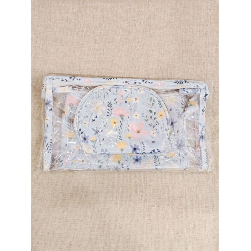 Lot de 3 trousses de toilette 24x14cm T006