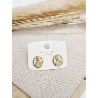 Boucles d'oreilles acier inoxydable E515