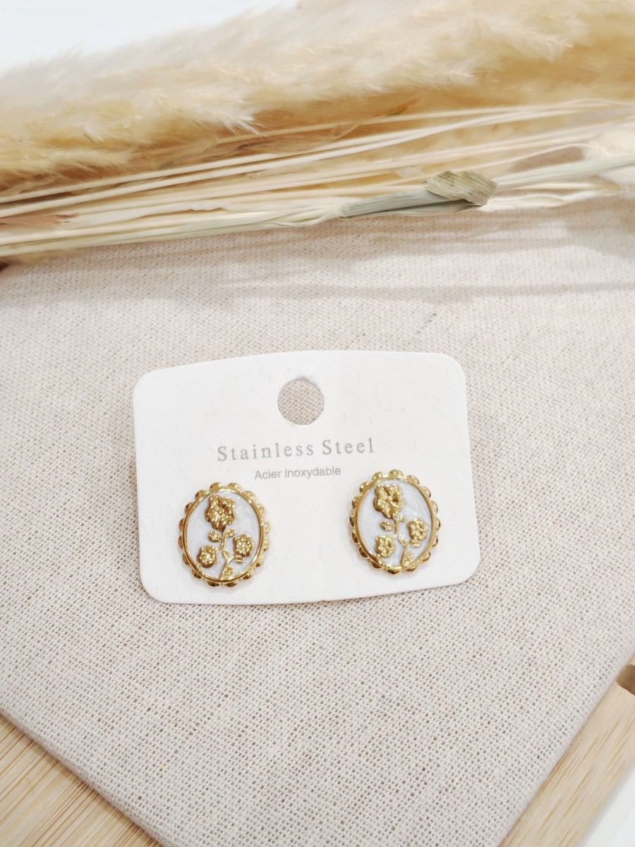 Boucles d'oreilles acier inoxydable E515