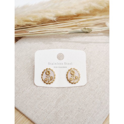 Boucles d'oreilles acier inoxydable E515