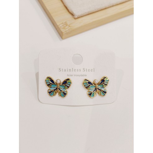 Boucles d'oreilles acier inoxydable E516