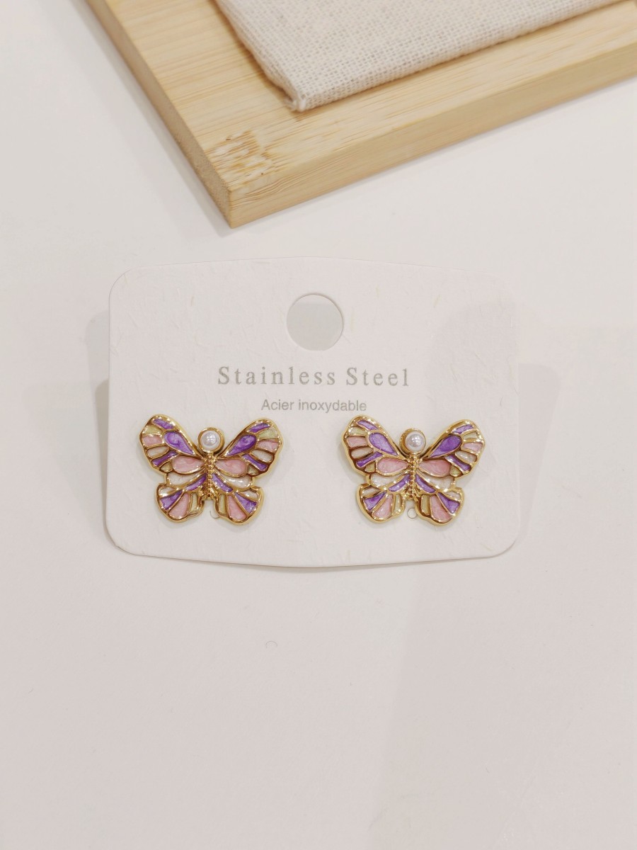 Boucles d'oreilles acier inoxydable E516