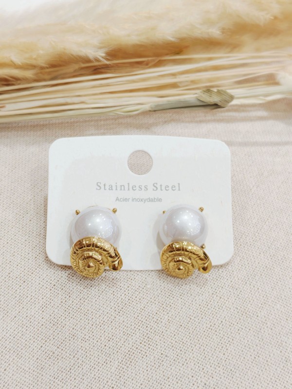Boucles d'oreilles acier inoxydable E519