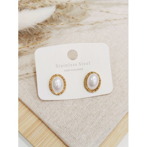 Boucles d'oreilles acier inoxydable E522
