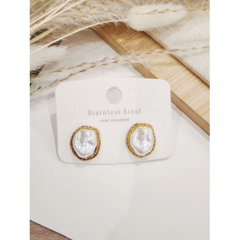 Boucles d'oreilles acier inoxydable E523