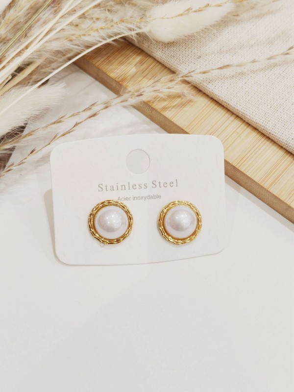 Boucles d'oreilles acier inoxydable E524