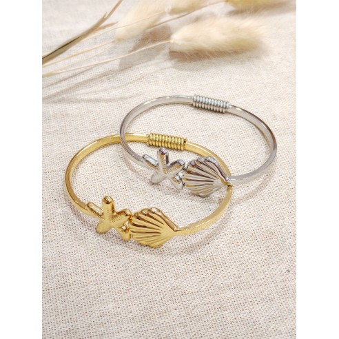 Bracelet jonc acier inoxydable J181